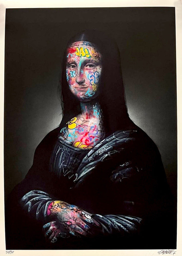 
                      
                        Mona Lisa Graffiti by Onemizer (Print)
                      
                    