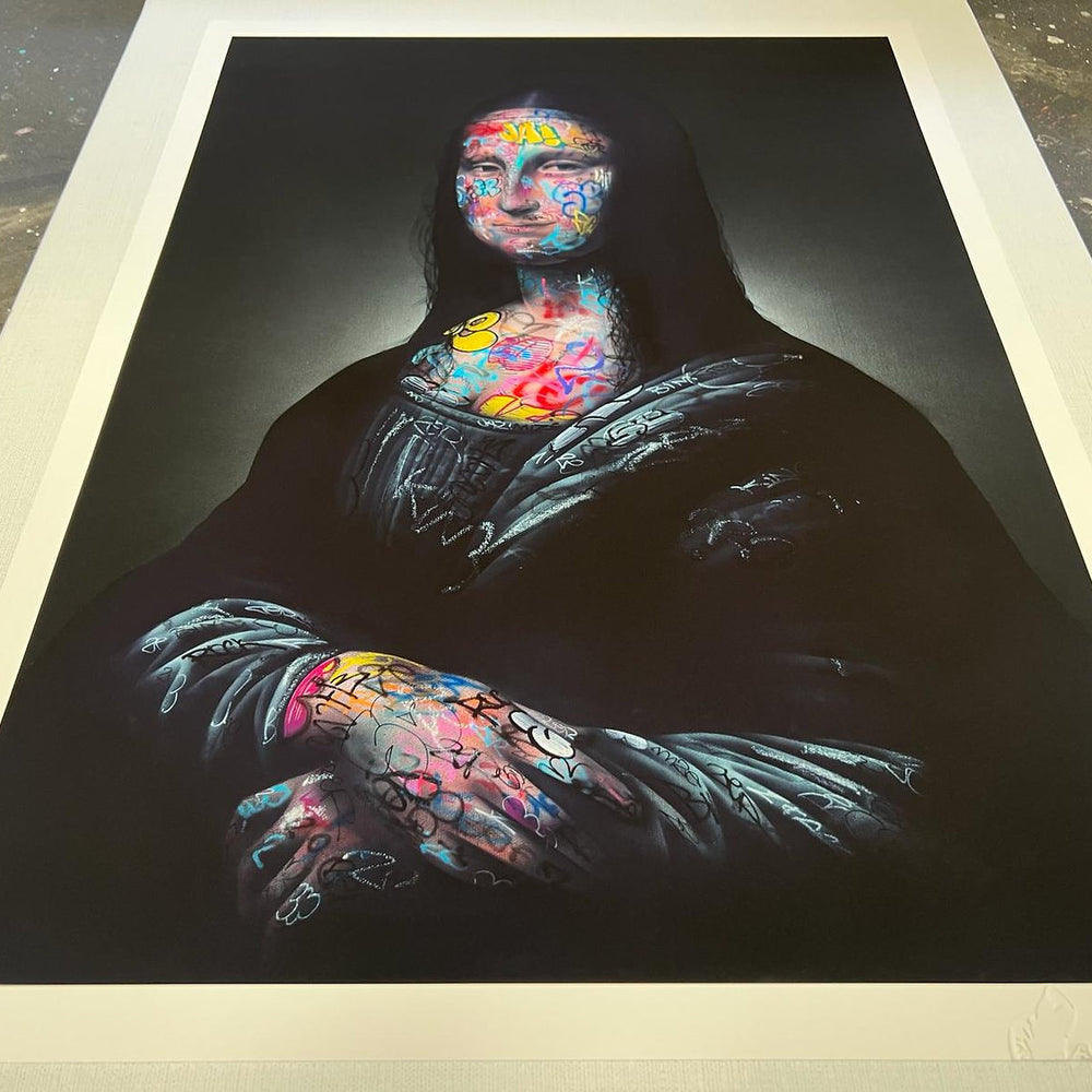 
                      
                        Mona Lisa Graffiti by Onemizer (Print)
                      
                    